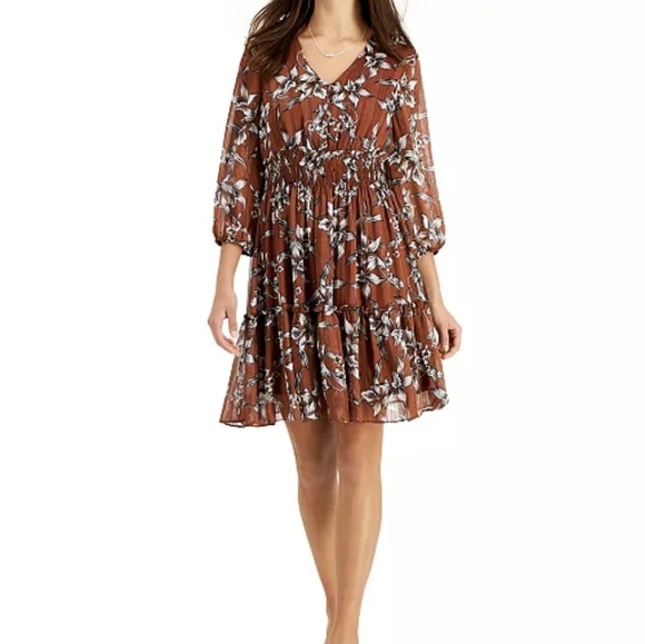 Taylor Dresses & Skirts - Taylor Floral-Print Fit & Flare Dress